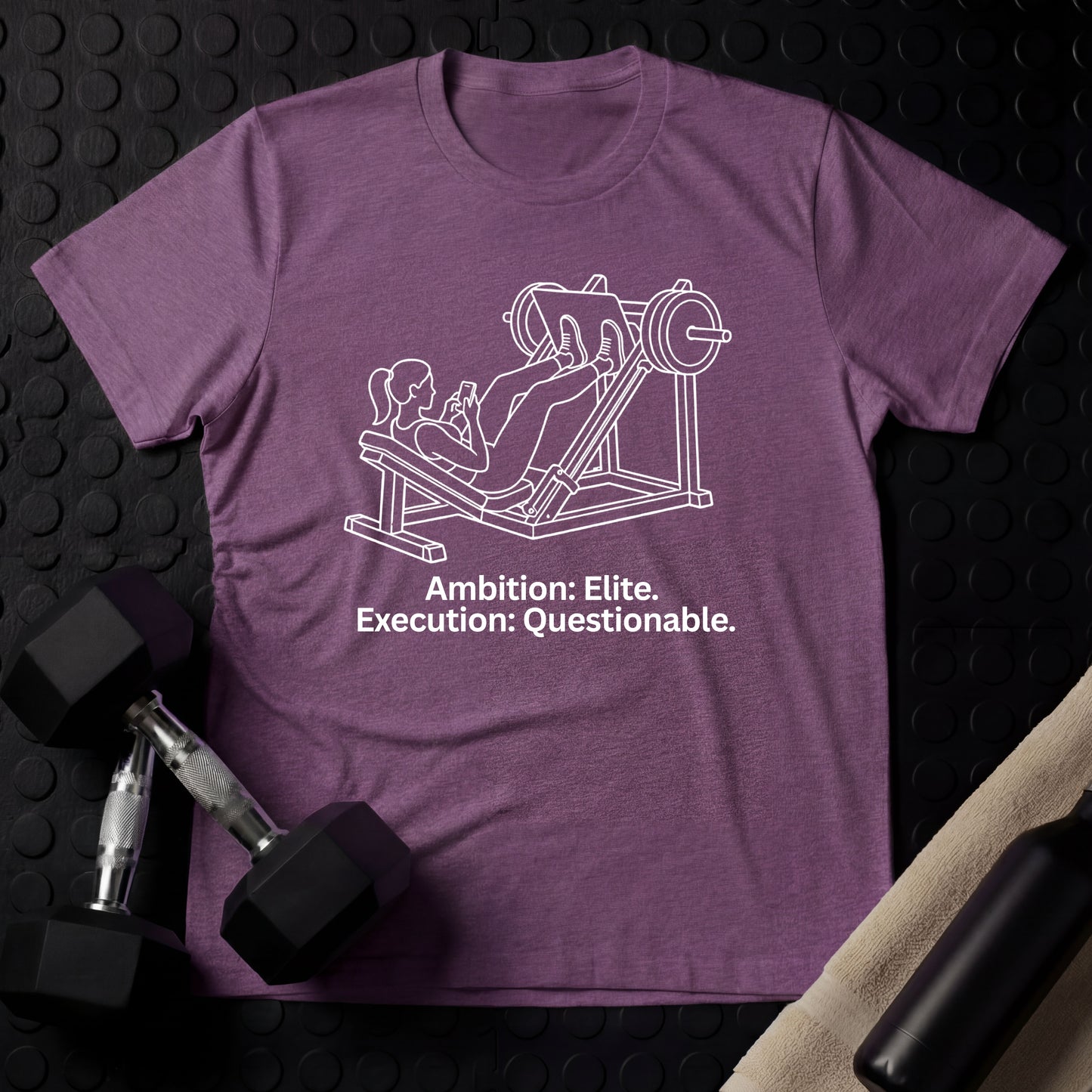 Ambition: Elite (Woman) - Gym Line Art T-Shirt