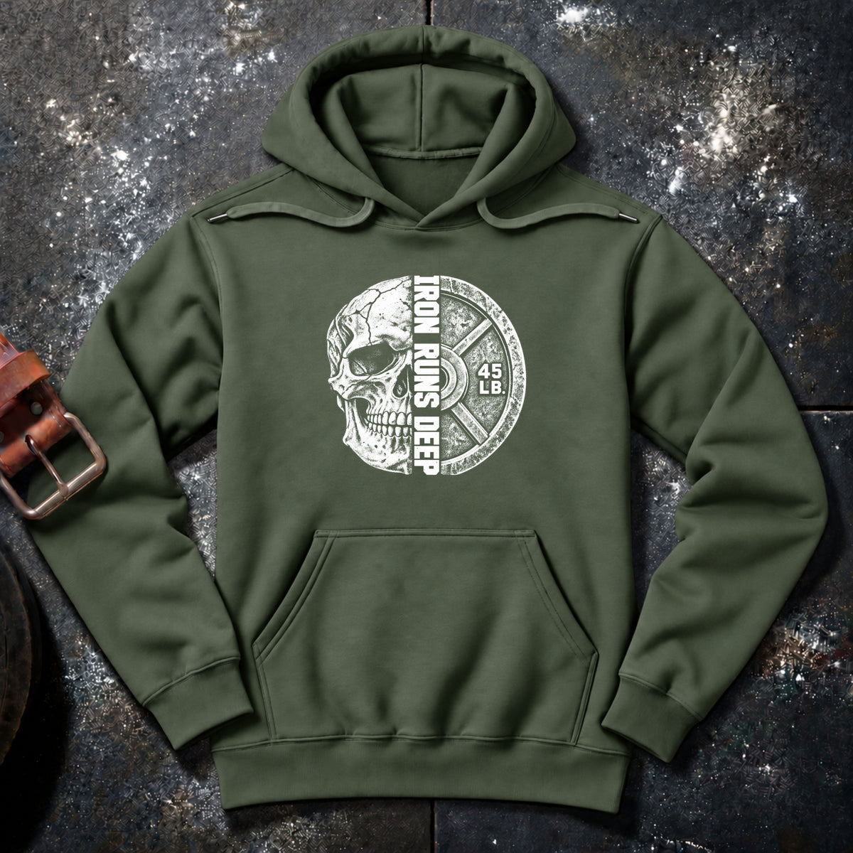 IRON RUNS DEEP — Hoodie