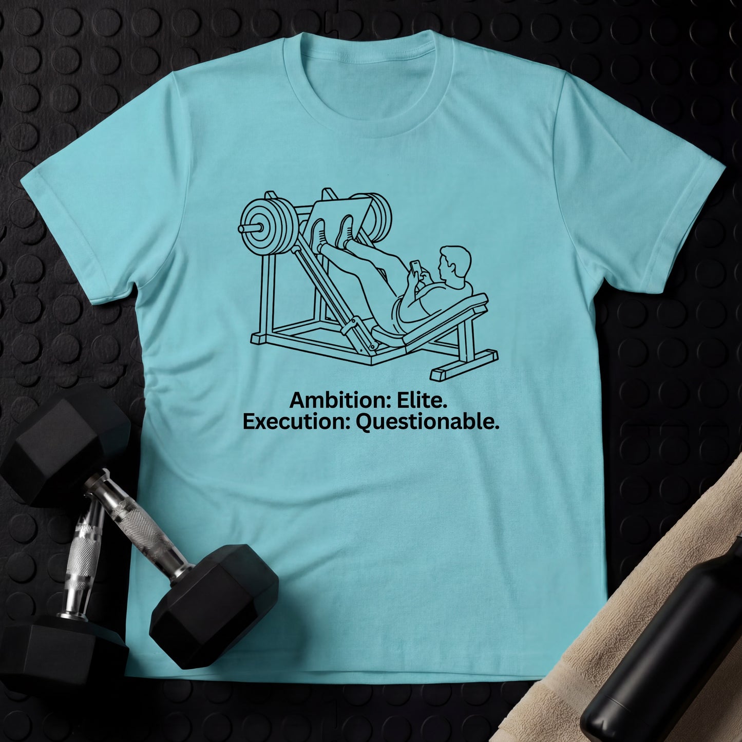 Ambition: Elite (Man) - Gym Line Art T-Shirt