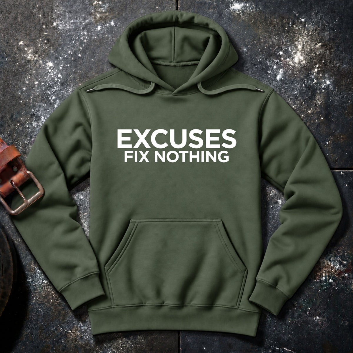 EXCUSES FIX NOTHING — Hoodie