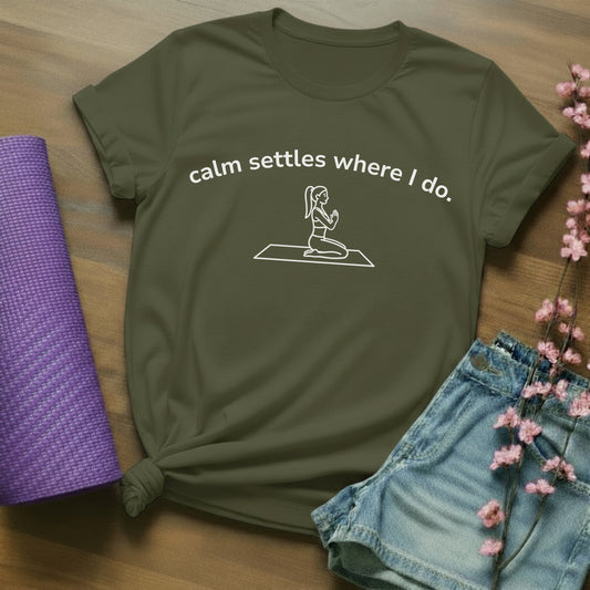 calm settles where I do. - arch