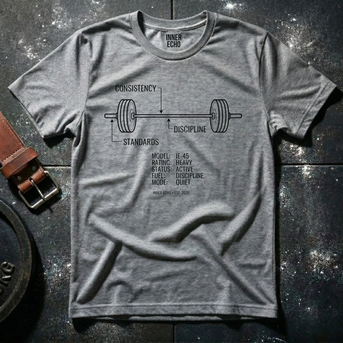 Training Blueprint Barbell — T-Shirt