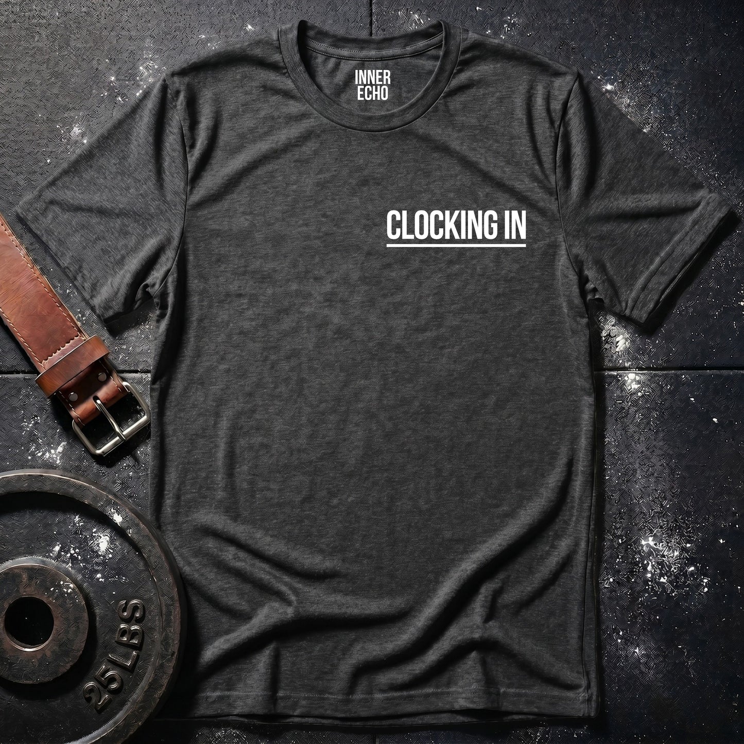 CLOCKING IN Chest Pocket — T-Shirt