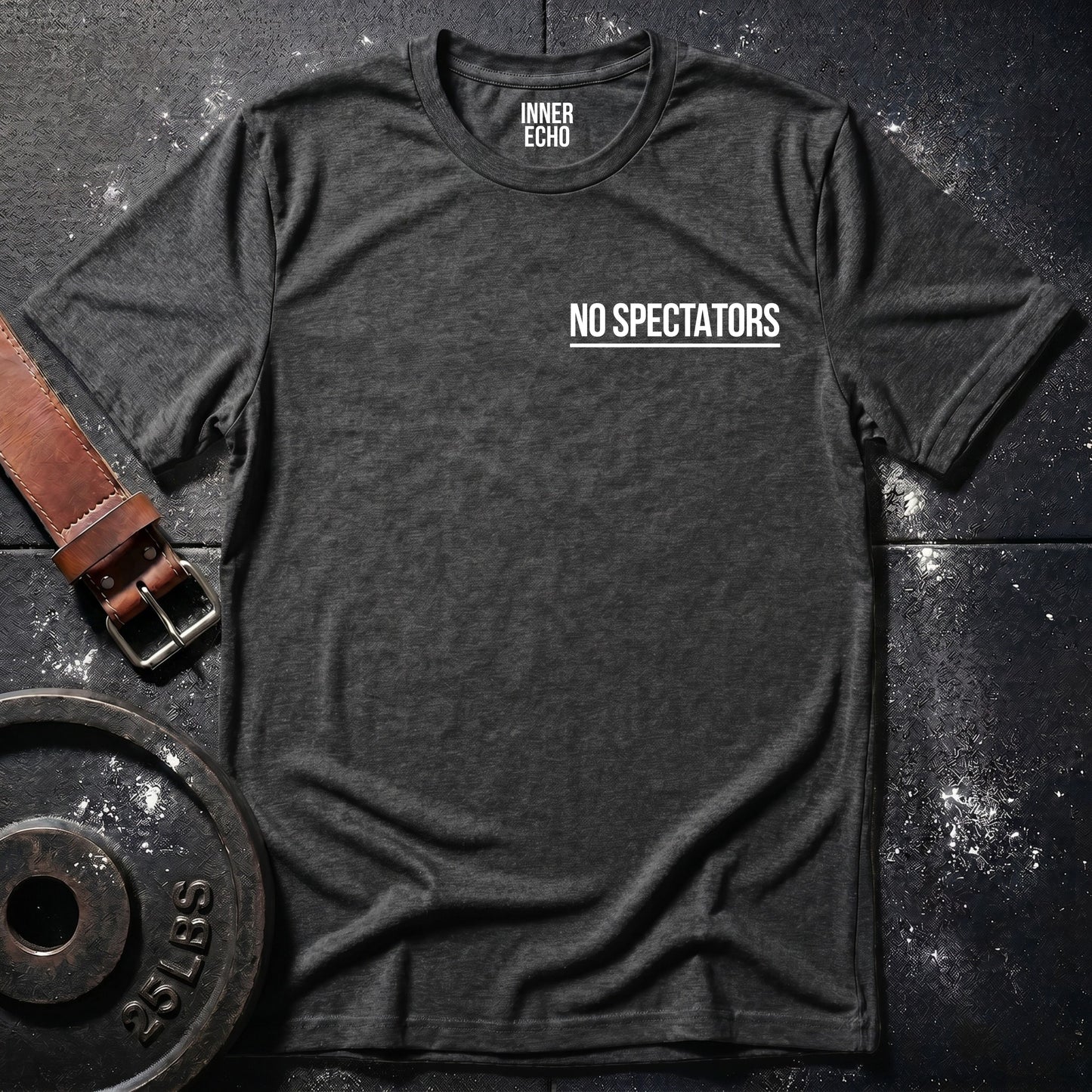 NO SPECTATORS Chest Pocket — Tee