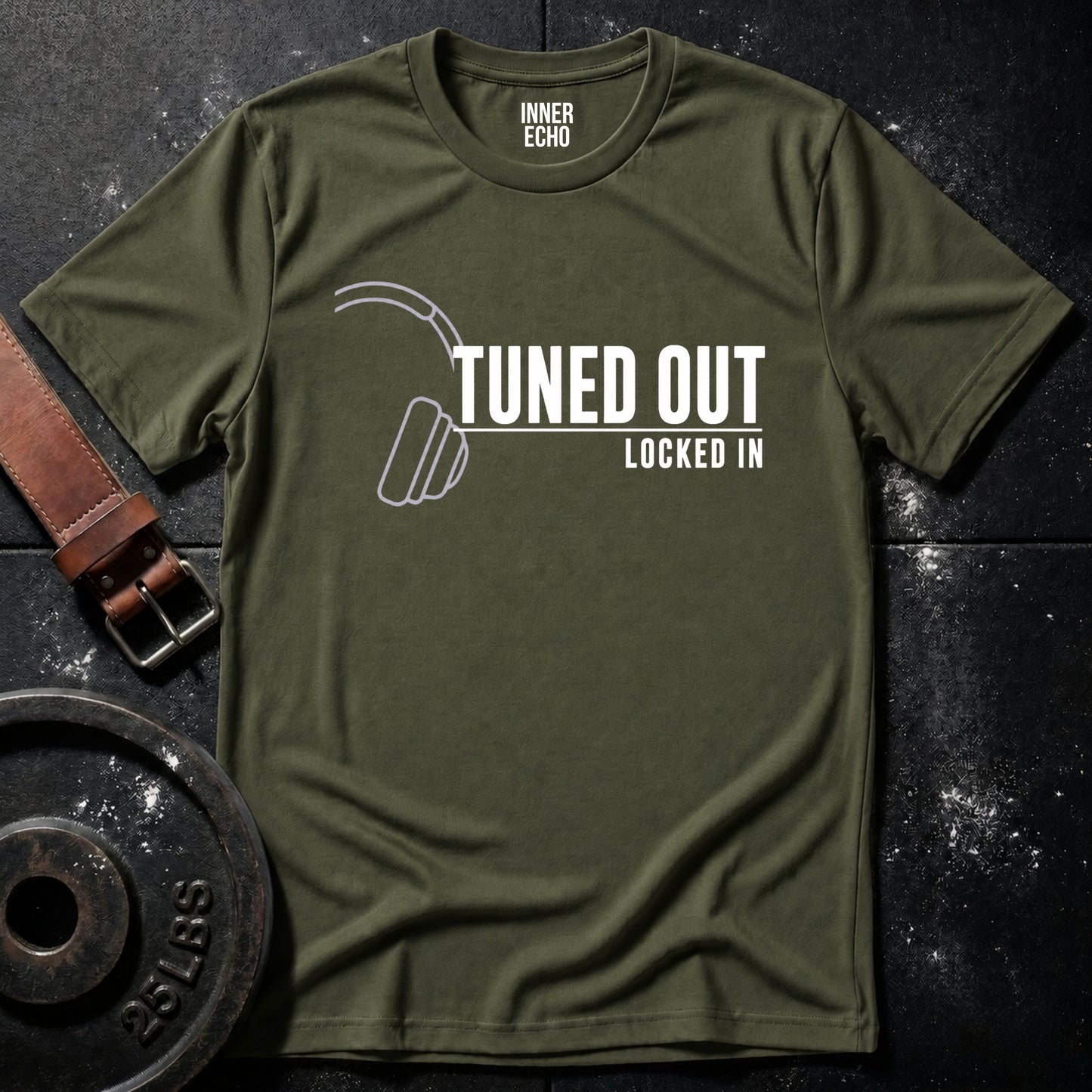 TUNED OUT Headphones — Tee