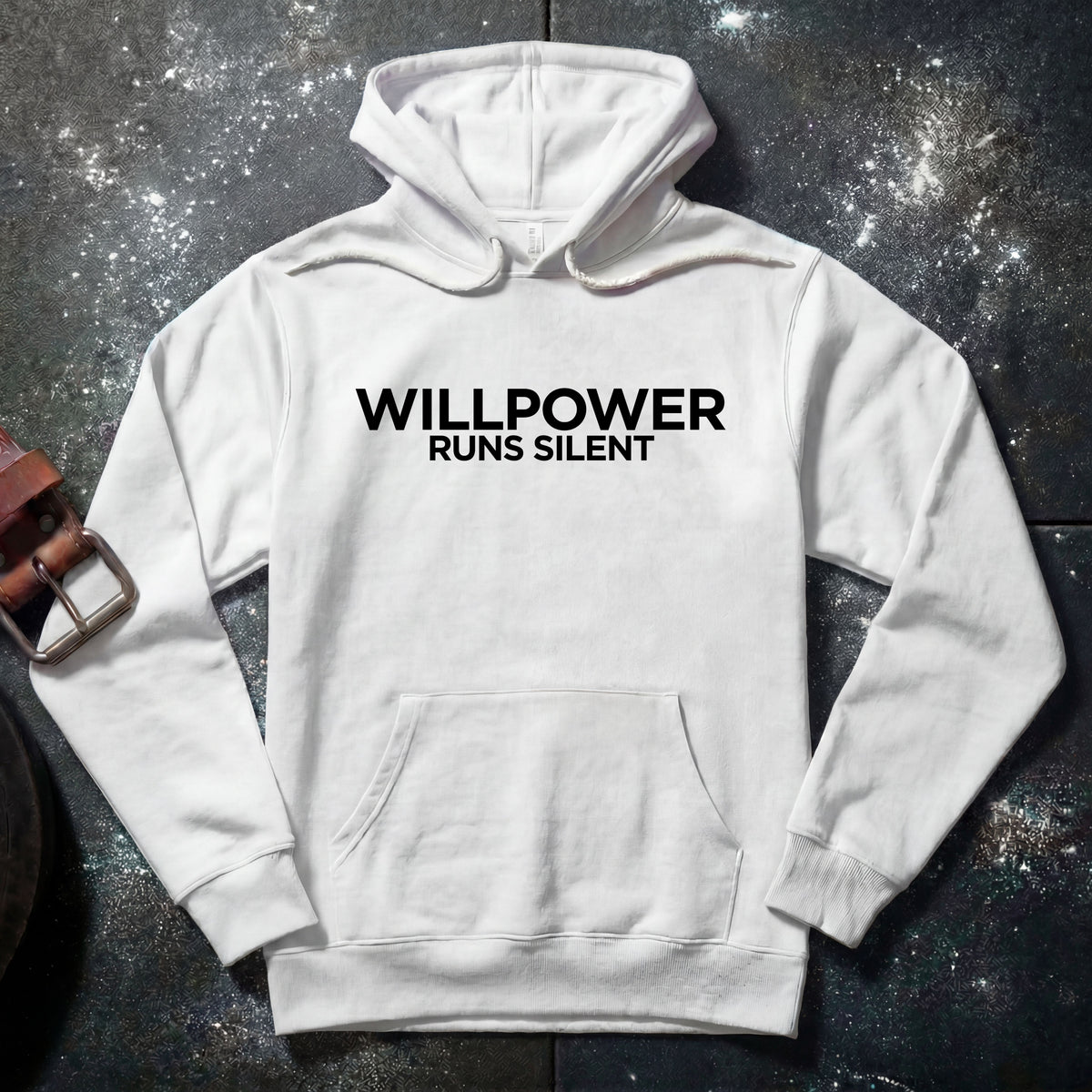 WILLPOWER RUNS SILENT — Hoodie