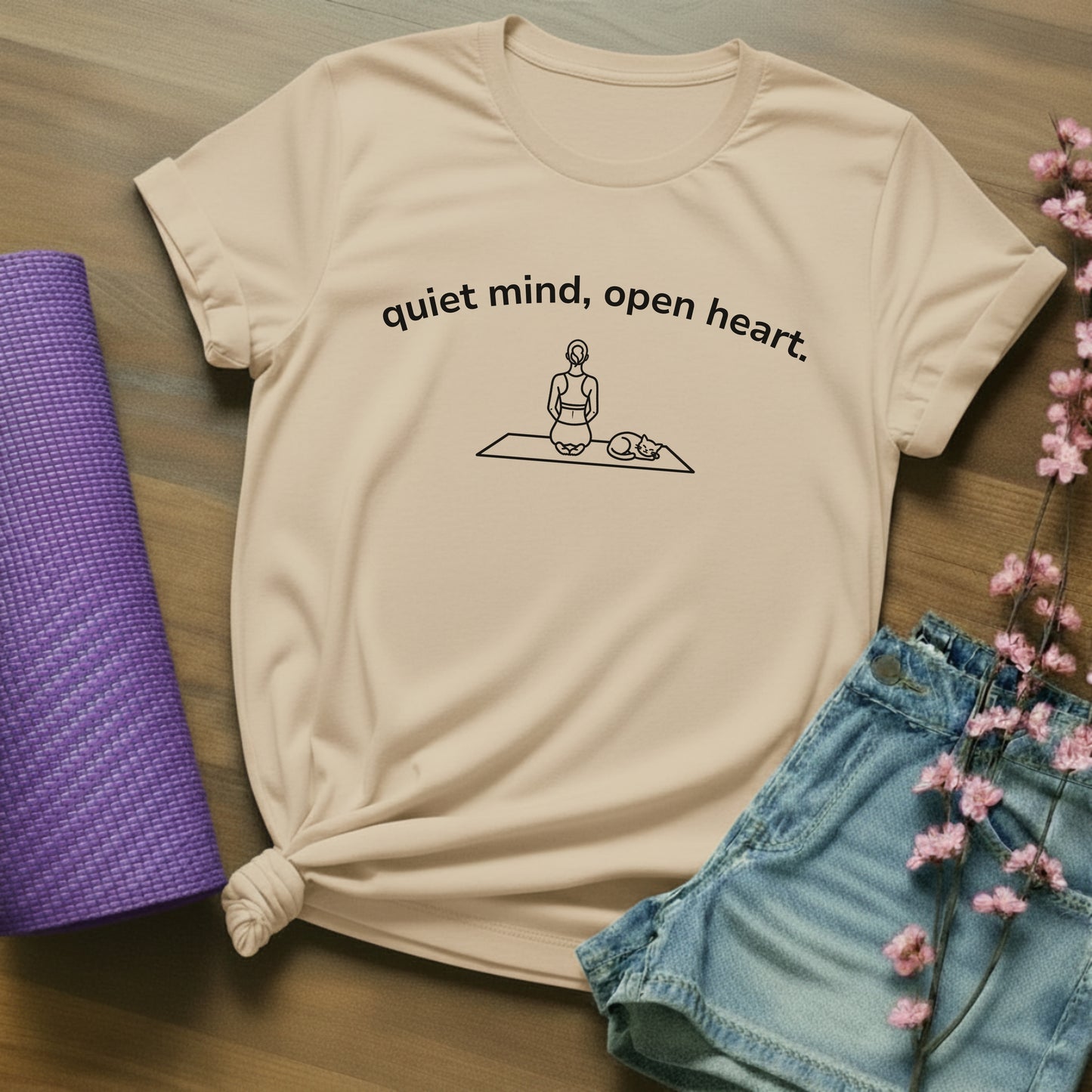 quiet mind, open heart. - arch - cat