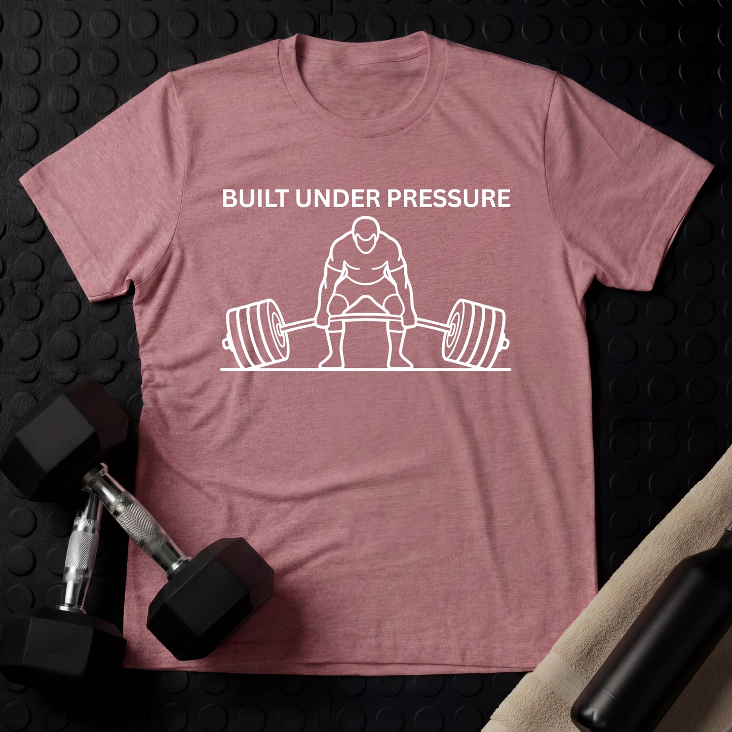 Built Under Pressure. - Gym Line Art T-Shirt