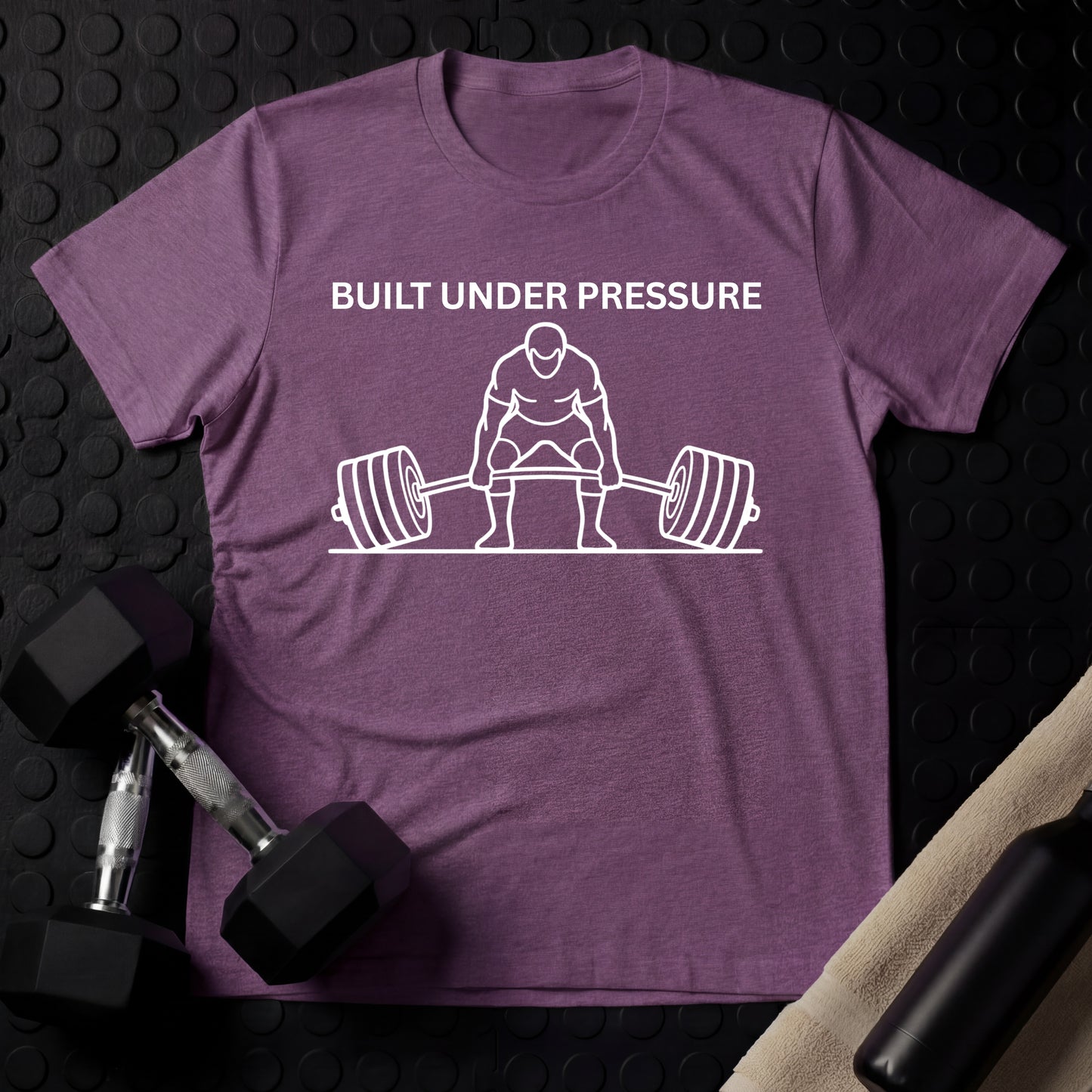 Built Under Pressure. - Gym Line Art T-Shirt