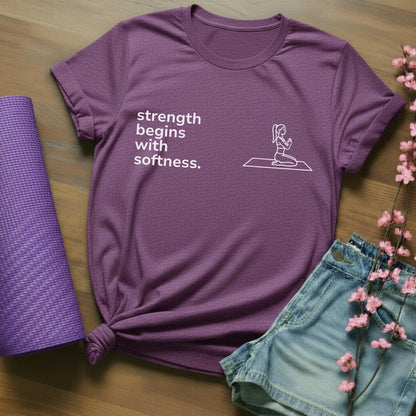 strength begins with softness. - block