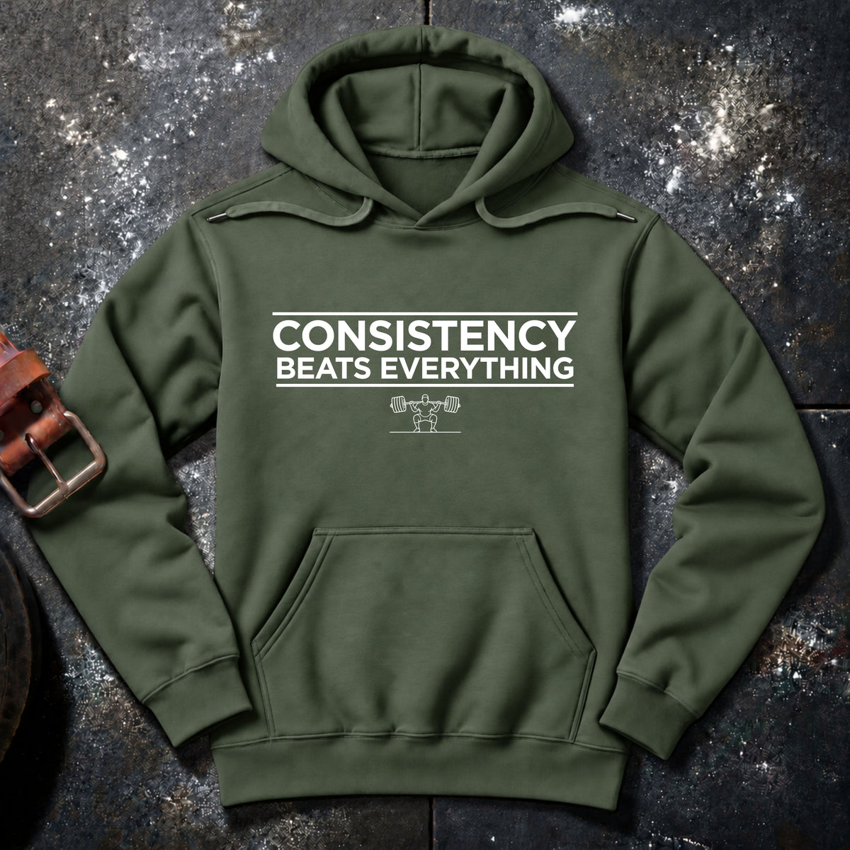 CONSISTENCY BEATS EVERYTHING — Hoodie