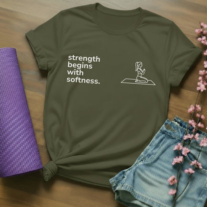 strength begins with softness. - block