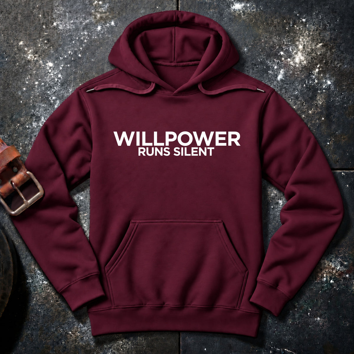 WILLPOWER RUNS SILENT — Hoodie