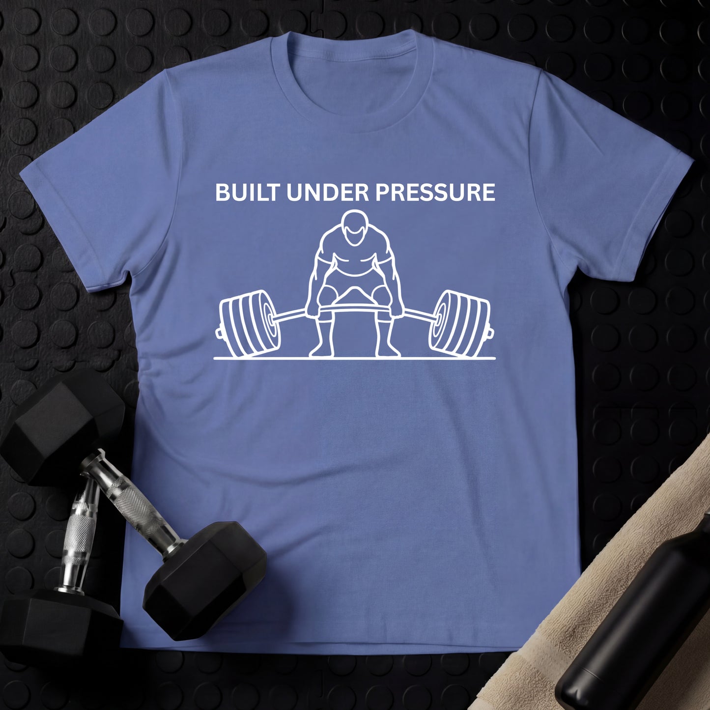 Built Under Pressure. - Gym Line Art T-Shirt