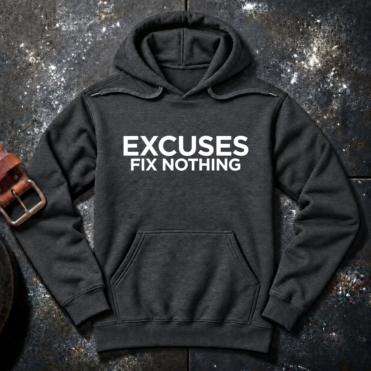 EXCUSES FIX NOTHING — Hoodie