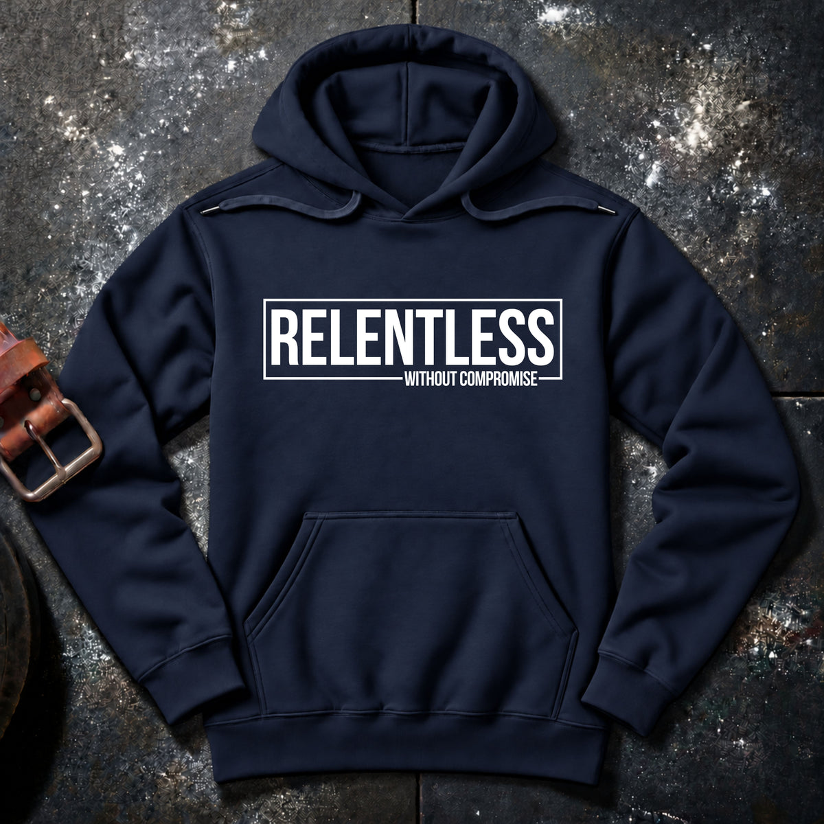 RELENTLESS WITHOUT COMPROMISE — Hoodie