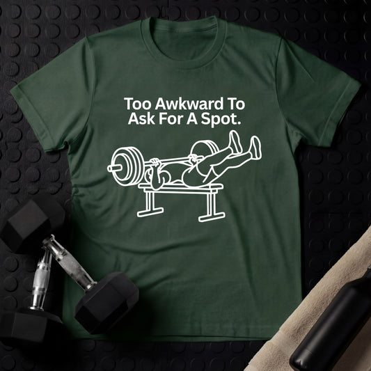 Too Awkward - Gym Line Art T-Shirt