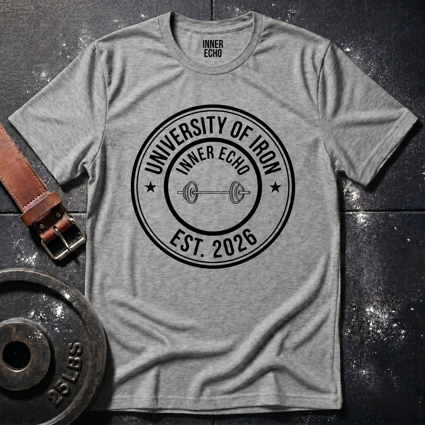 UNIVERSITY OF IRON — Tee
