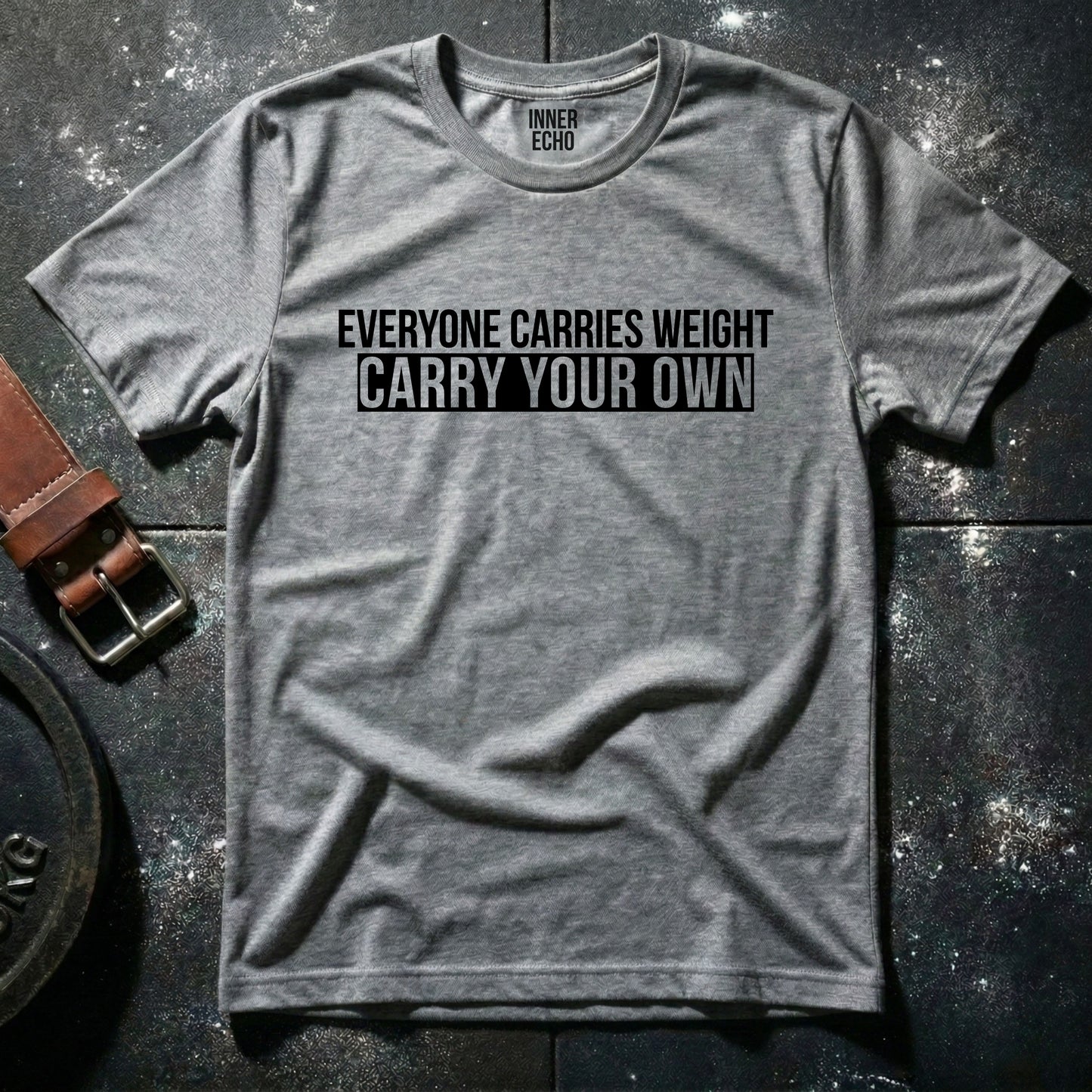 EVERYONE CARRIES WEIGHT Stripe — T-Shirt
