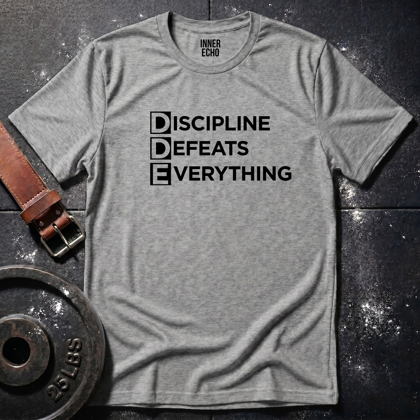 DISCIPLINE DEAFEATS EVERYTHING — Tee