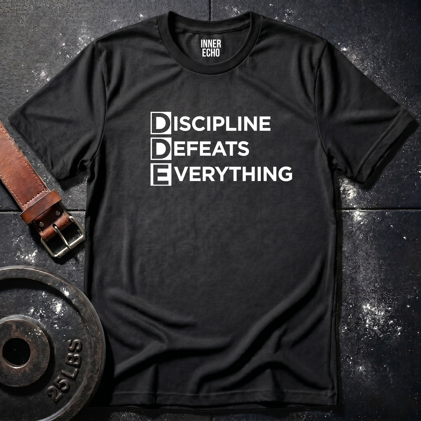 DISCIPLINE DEAFEATS EVERYTHING — Tee