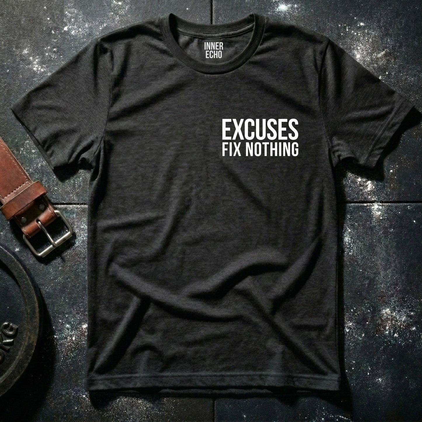 EXCUSES Chest Pocket — T-Shirt
