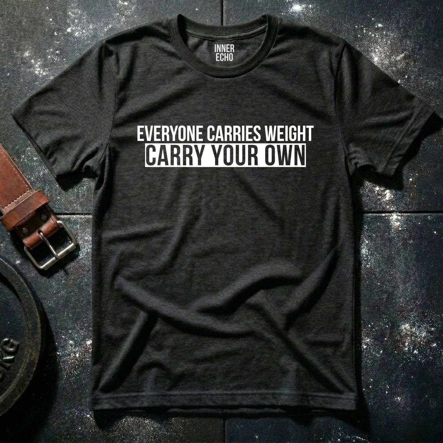 EVERYONE CARRIES WEIGHT Stripe — T-Shirt
