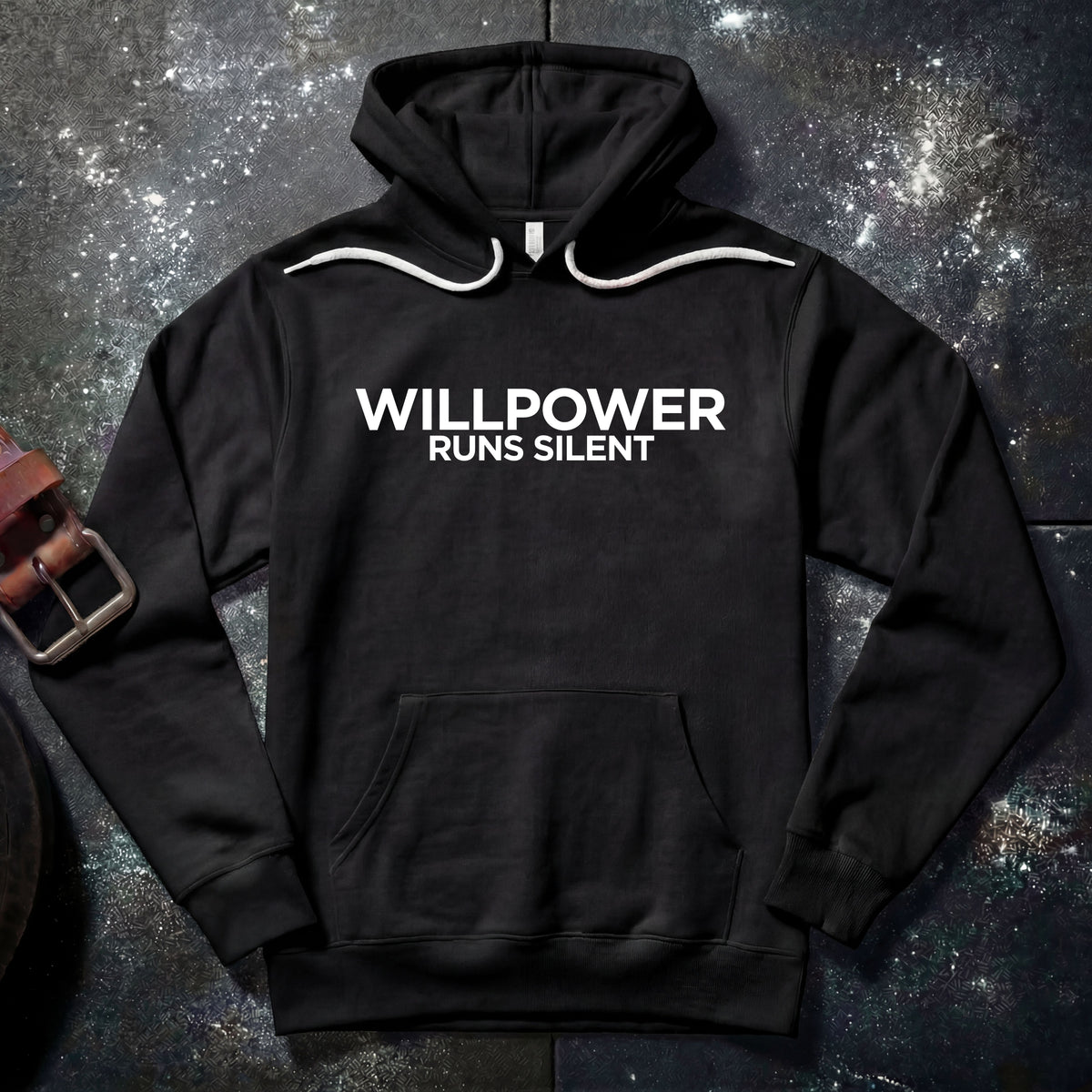 WILLPOWER RUNS SILENT — Hoodie