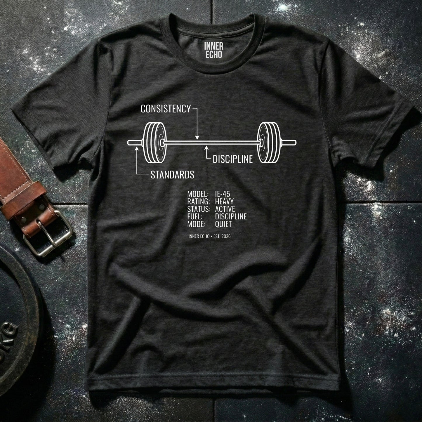 Training Blueprint Barbell — T-Shirt