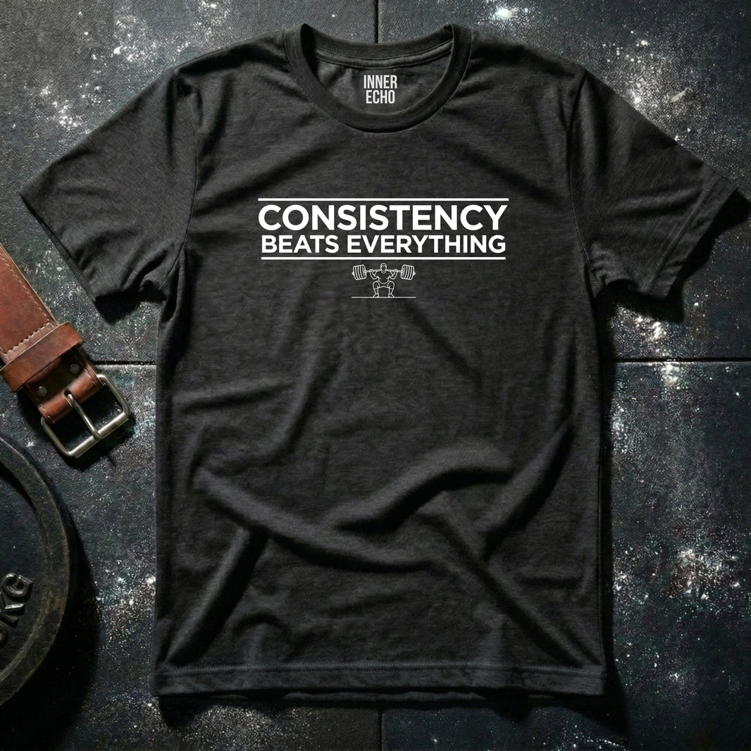 CONSISTENCY BEATS EVERYTHING — T-Shirt