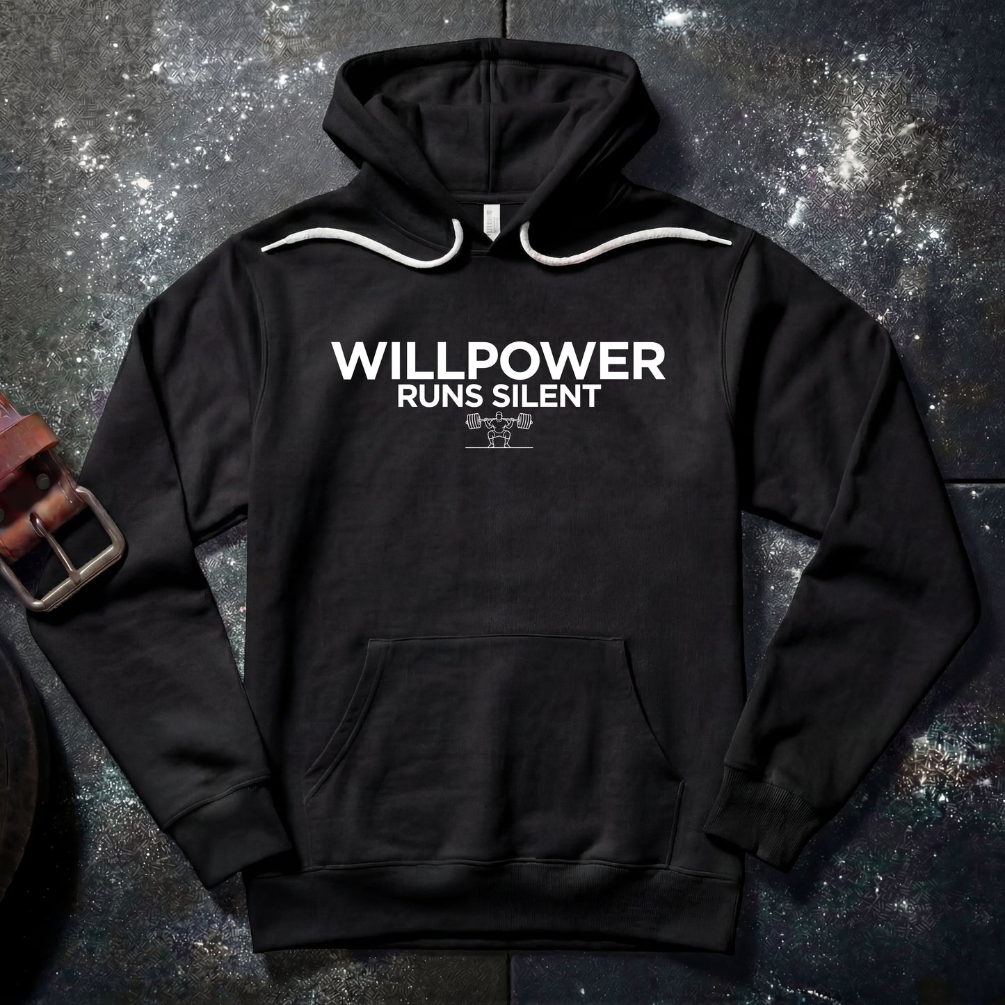 WILLPOWER RUNS SILENT — Hoodie
