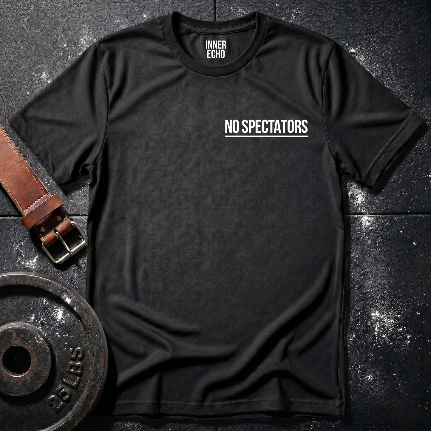 NO SPECTATORS Chest Pocket — Tee