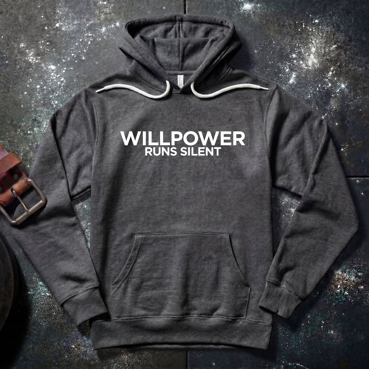 WILLPOWER RUNS SILENT — Hoodie