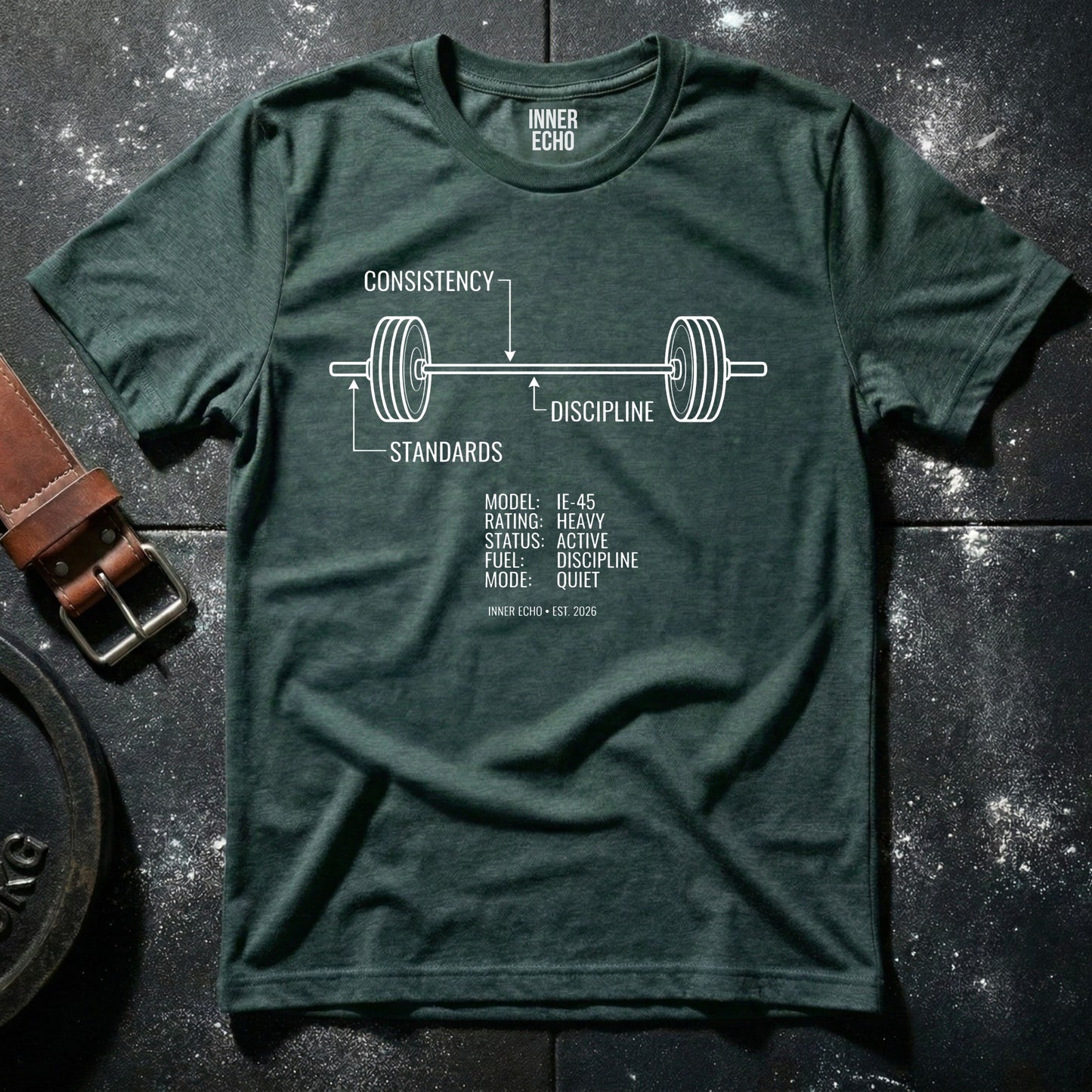 Training Blueprint Barbell — T-Shirt