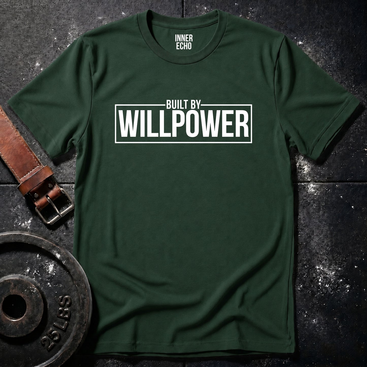 BUILT BY WILLPOWER — Tee