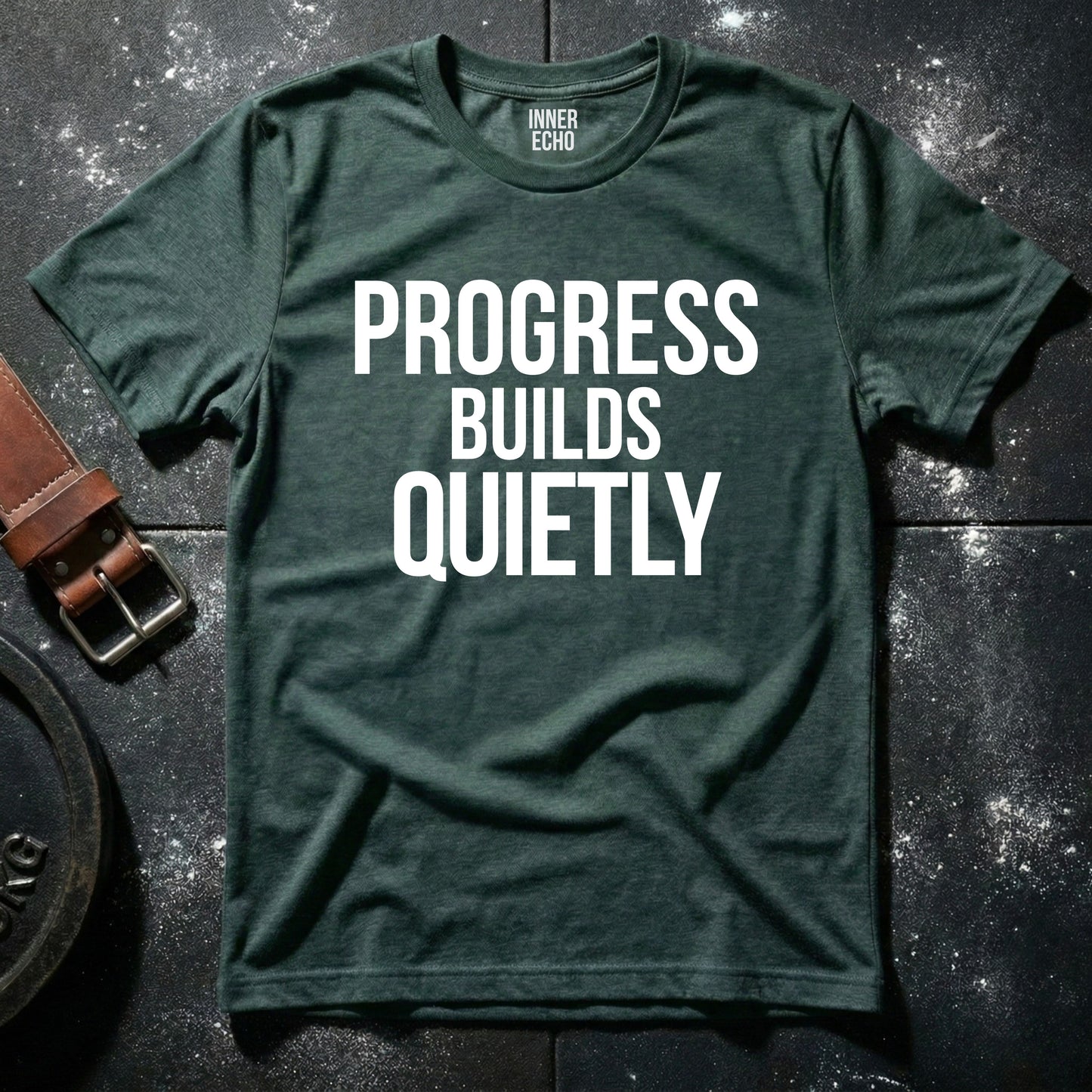PROGRESS BUILDS QUIETLY — T-Shirt