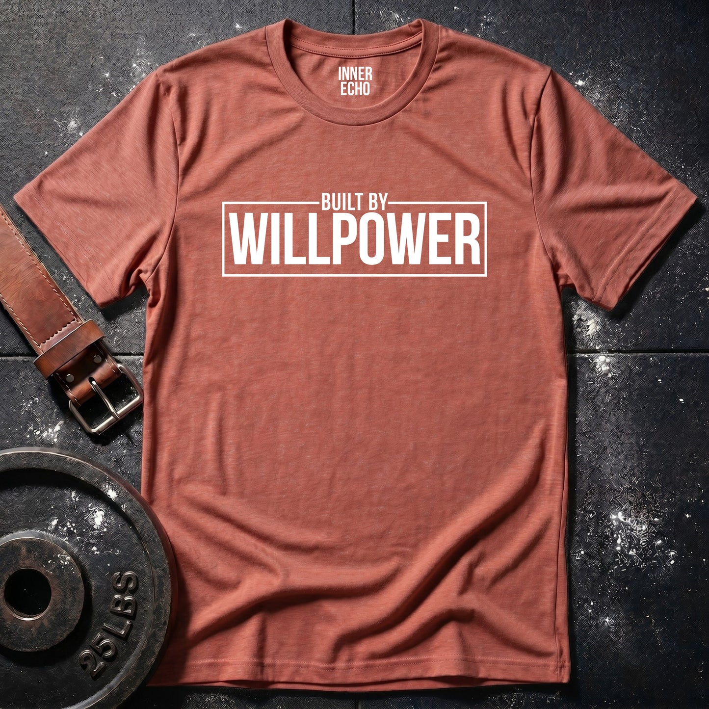 BUILT BY WILLPOWER — Tee