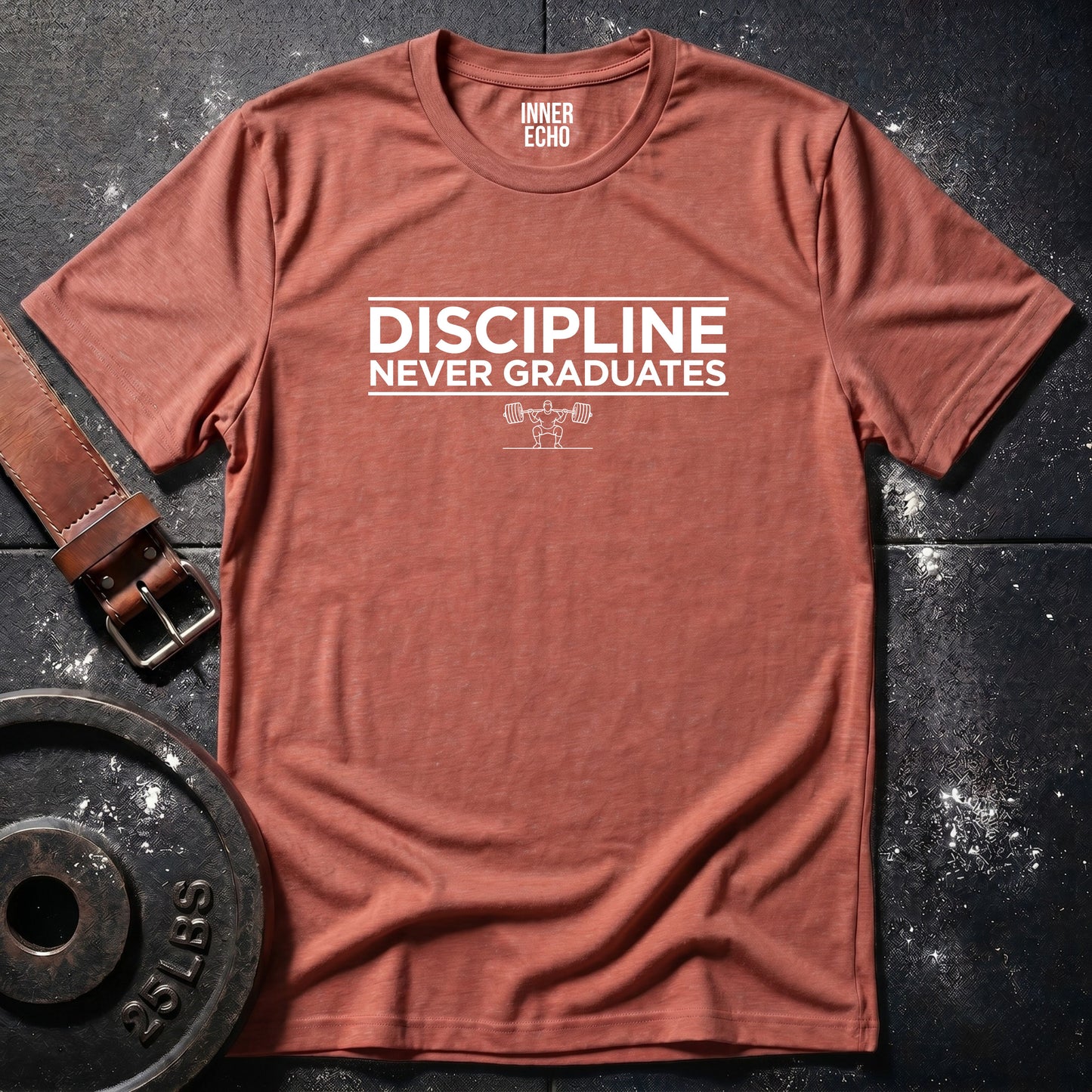 DISCIPLINE NEVER GRADUATES — Tee