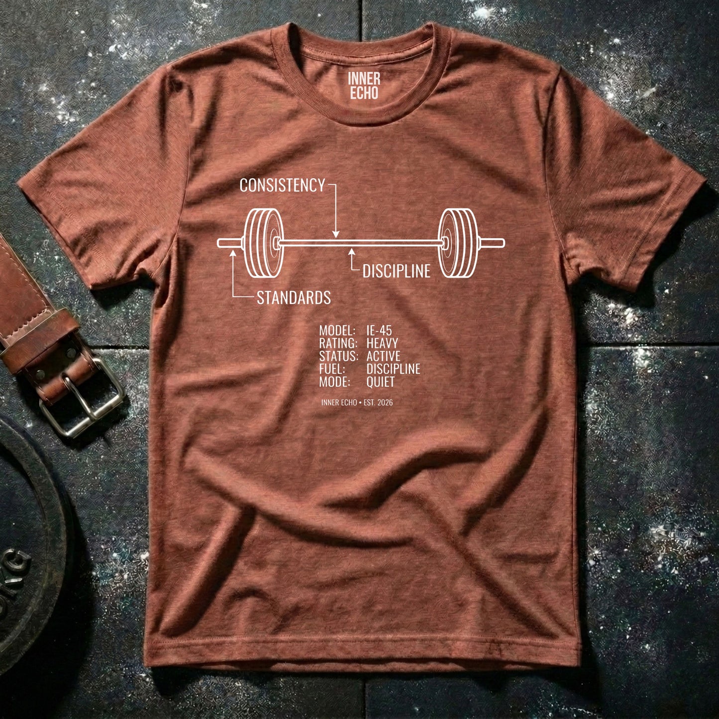 Training Blueprint Barbell — T-Shirt