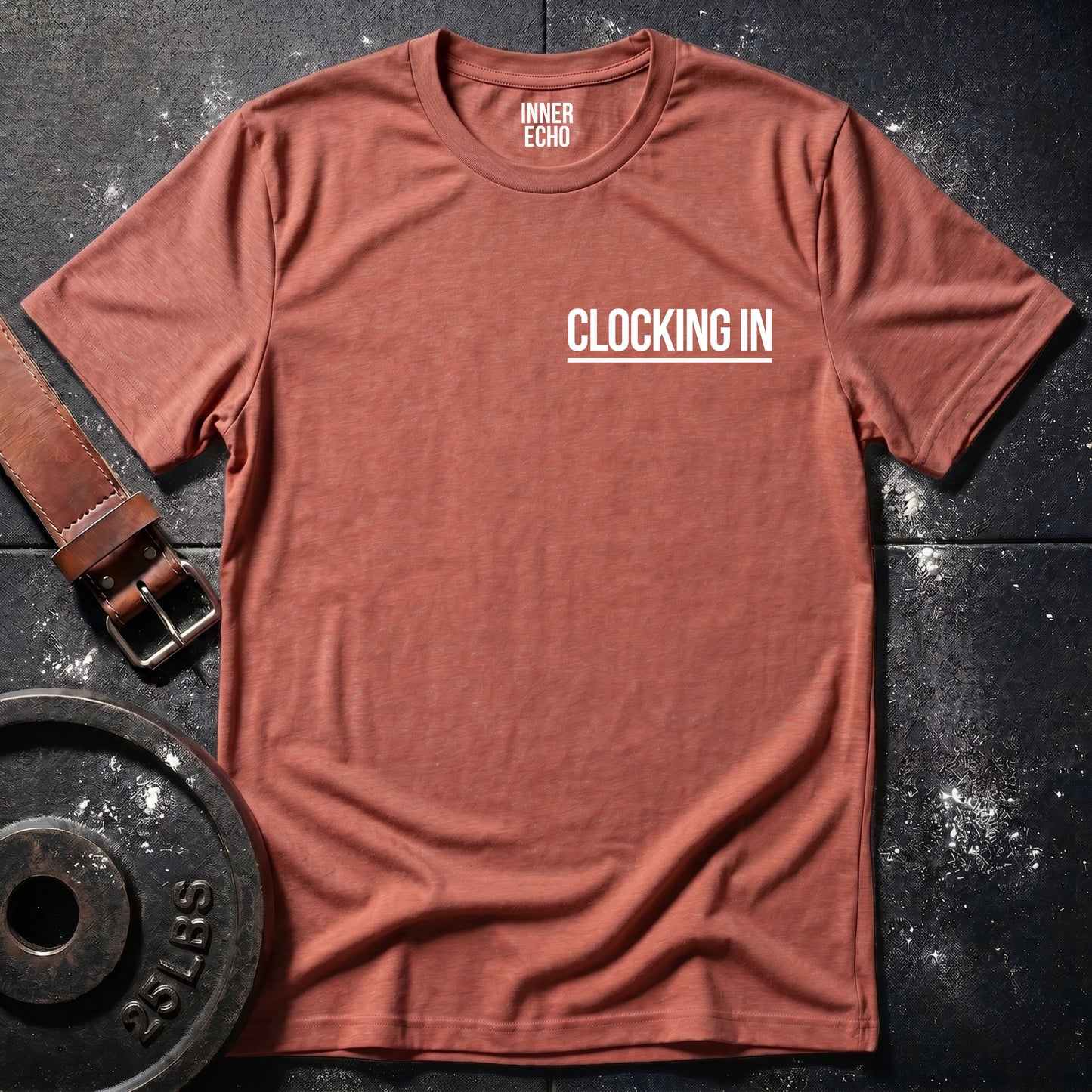 CLOCKING IN Chest Pocket — T-Shirt
