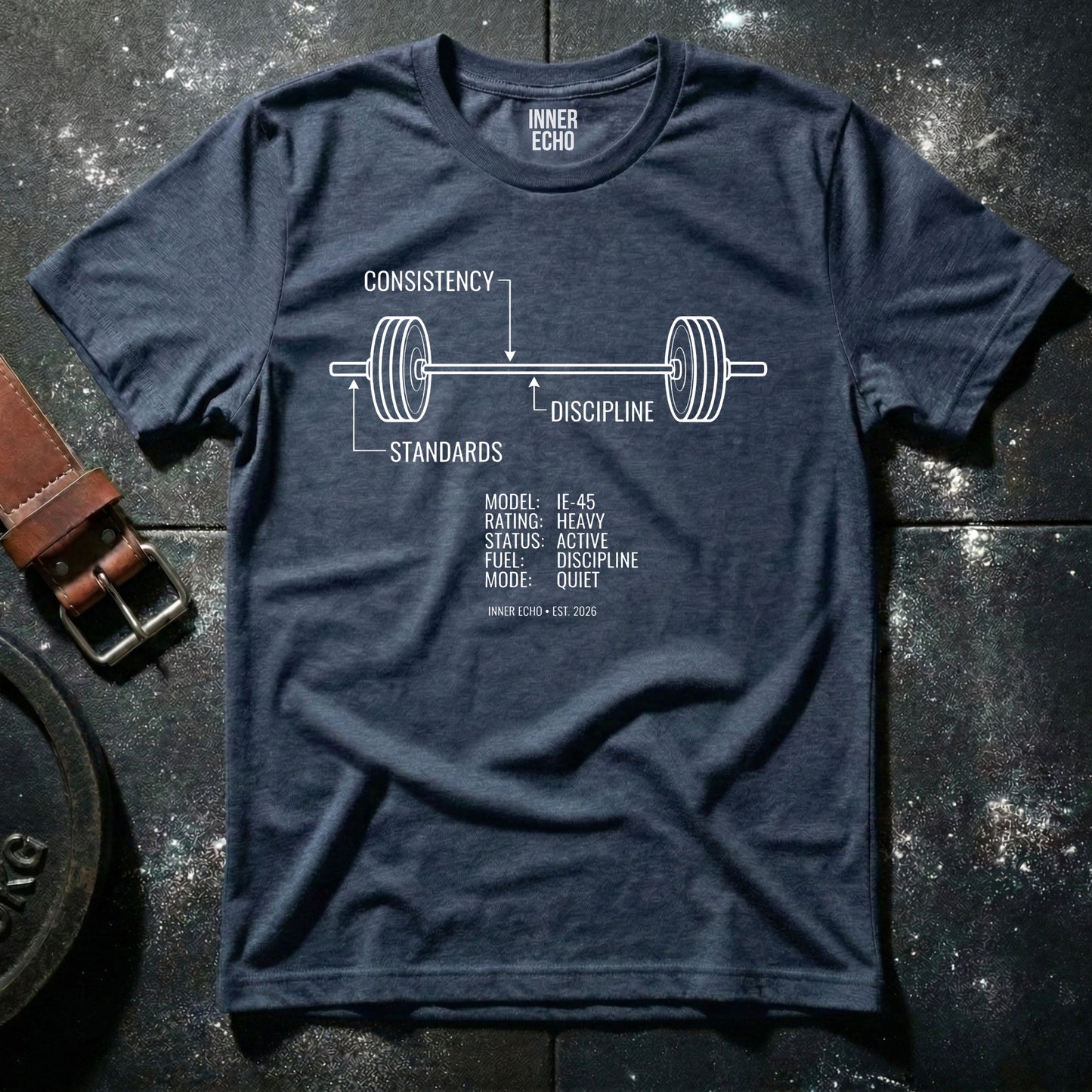 Training Blueprint Barbell — T-Shirt
