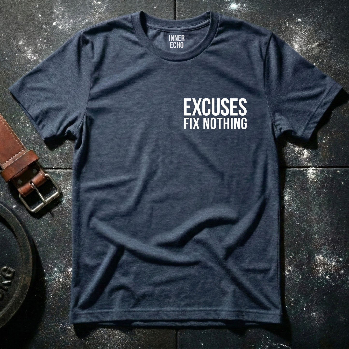 EXCUSES Chest Pocket — T-Shirt