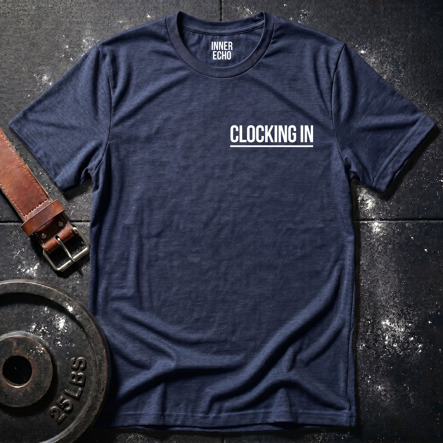 CLOCKING IN Chest Pocket — T-Shirt