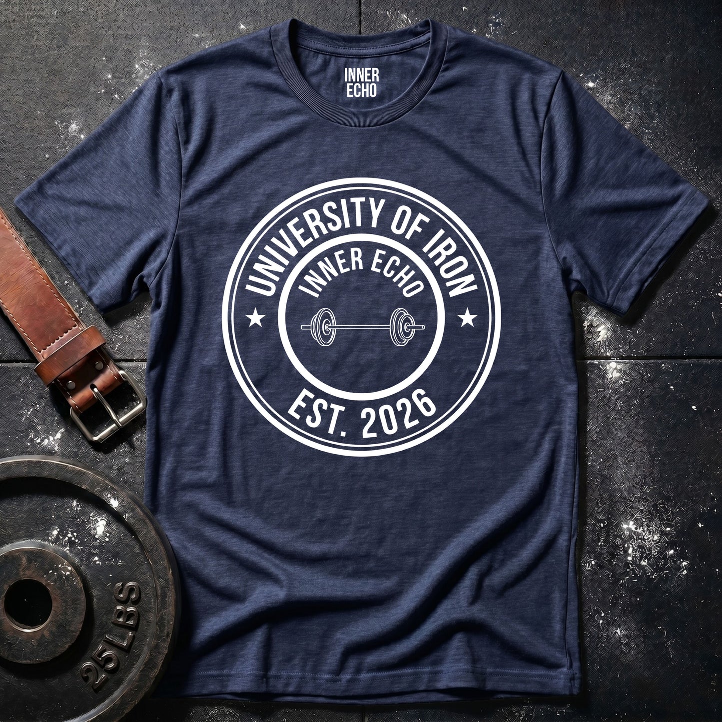 UNIVERSITY OF IRON — Tee