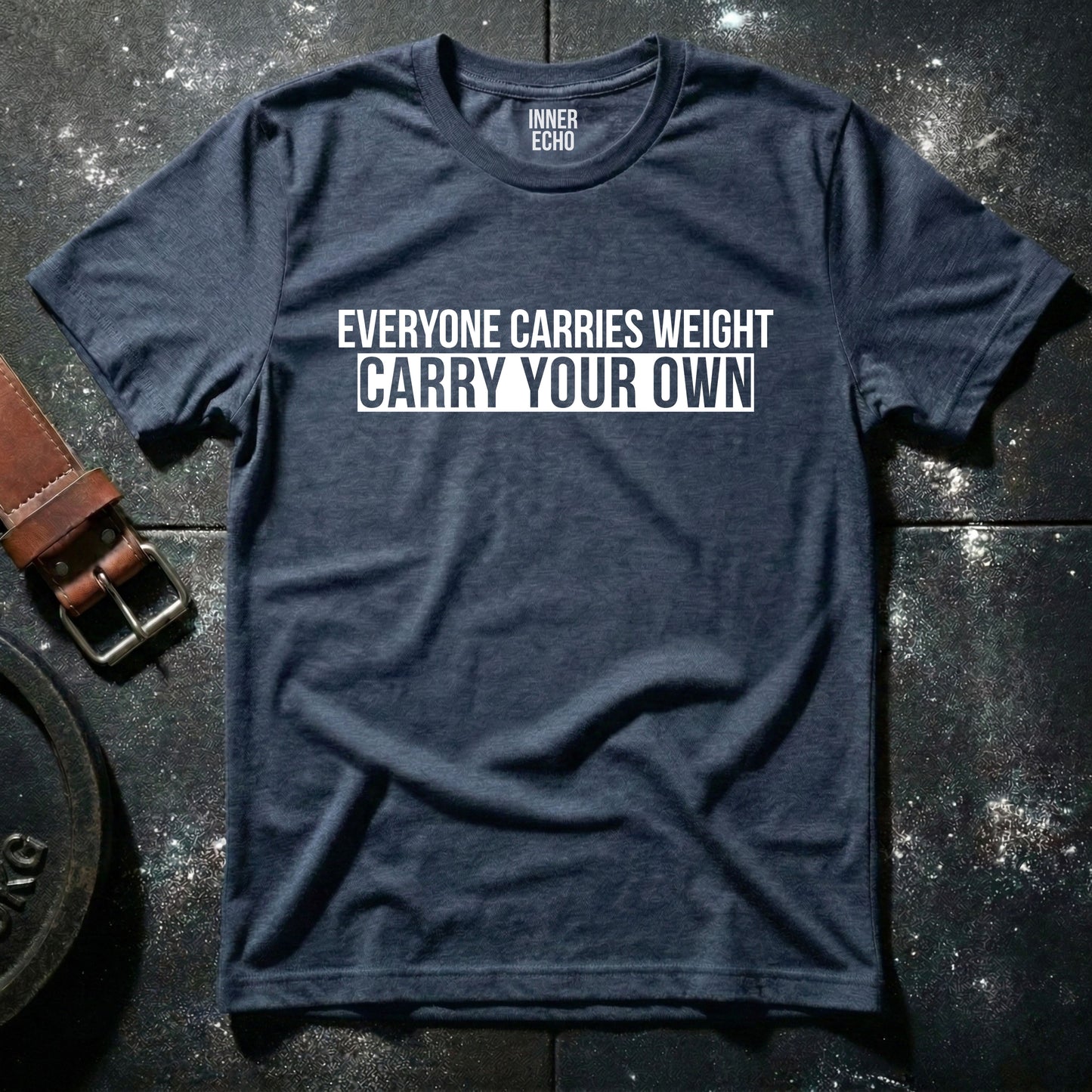 EVERYONE CARRIES WEIGHT Stripe — T-Shirt