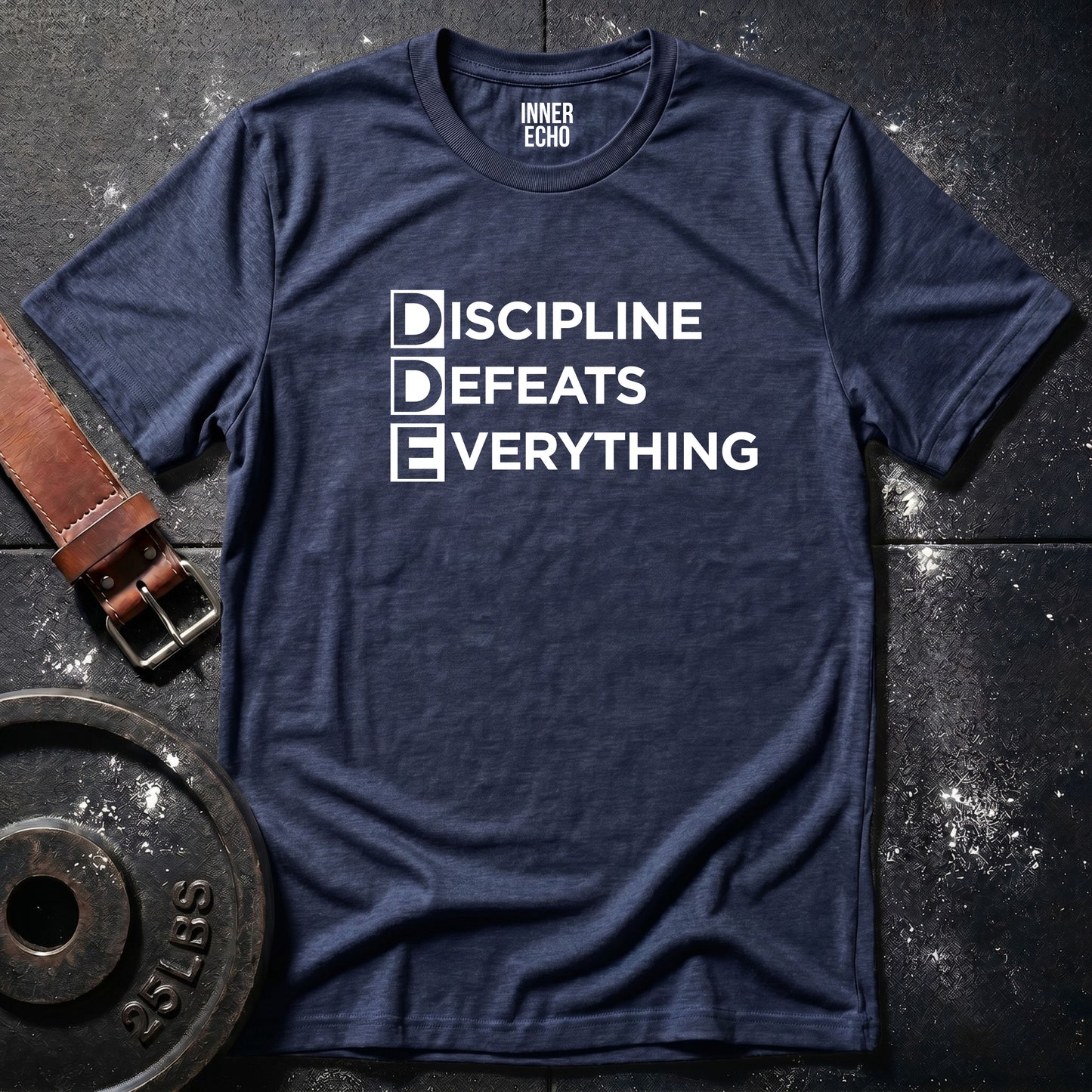 DISCIPLINE DEAFEATS EVERYTHING — Tee