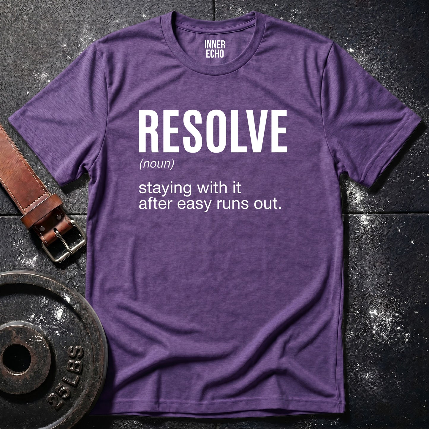 RESOLVE (noun) — Tee