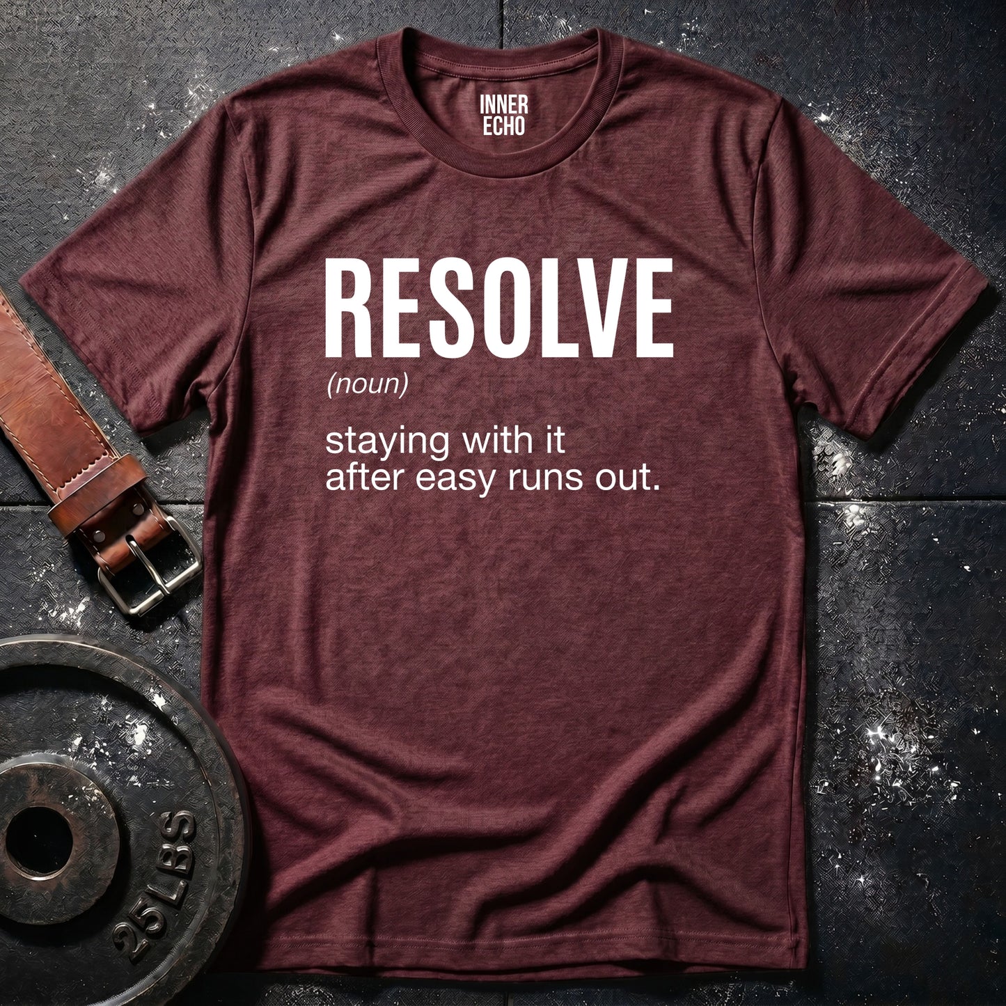 RESOLVE (noun) — Tee