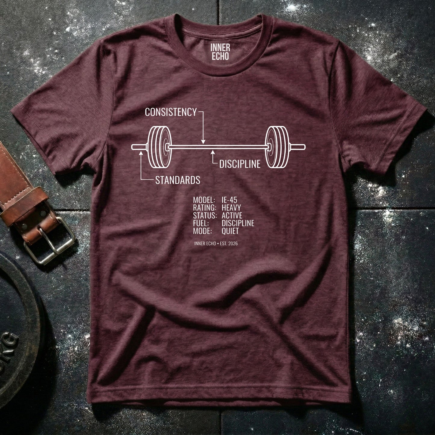 Training Blueprint Barbell — T-Shirt