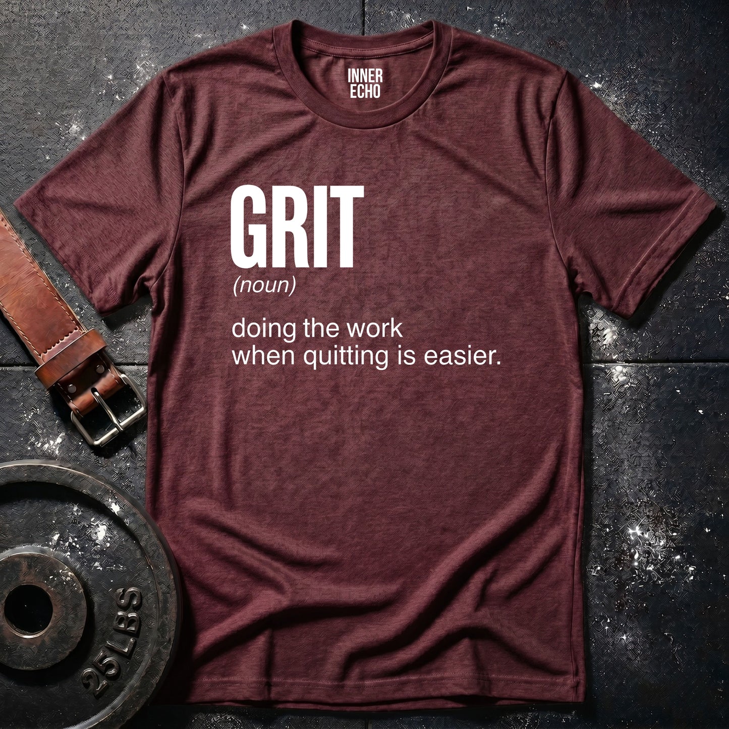 GRIT (noun) — Tee